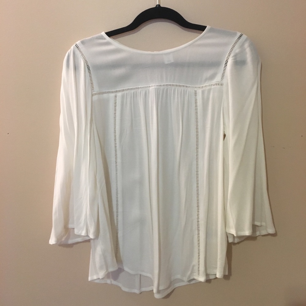 White, sheer, blouse